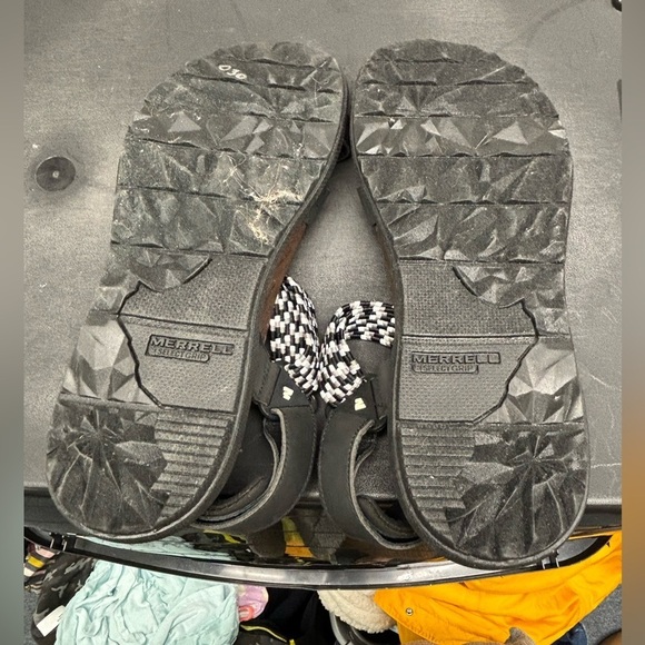 Women's Merrell Around Town Sunvue Woven Black and White Size 10 - Picture 3 of 5